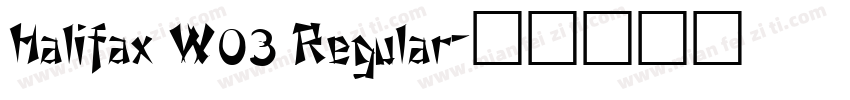 Halifax W03 Regular字体转换